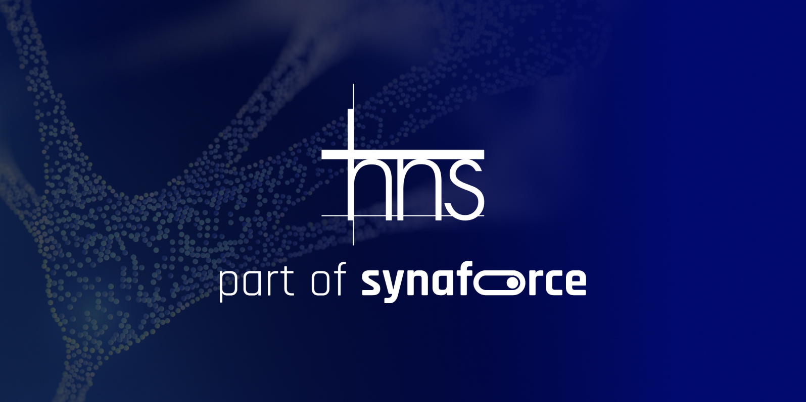 hns Logo mit dem Zusatz part of synaforce