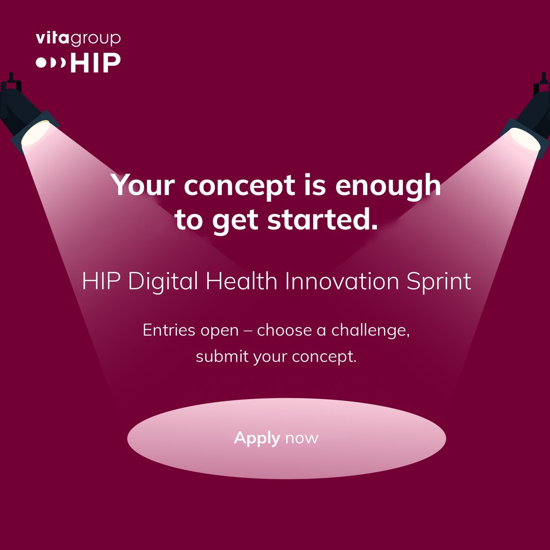 HIP Digital Health Innovation Sprint: Your concept is enough to get started. Apply now.